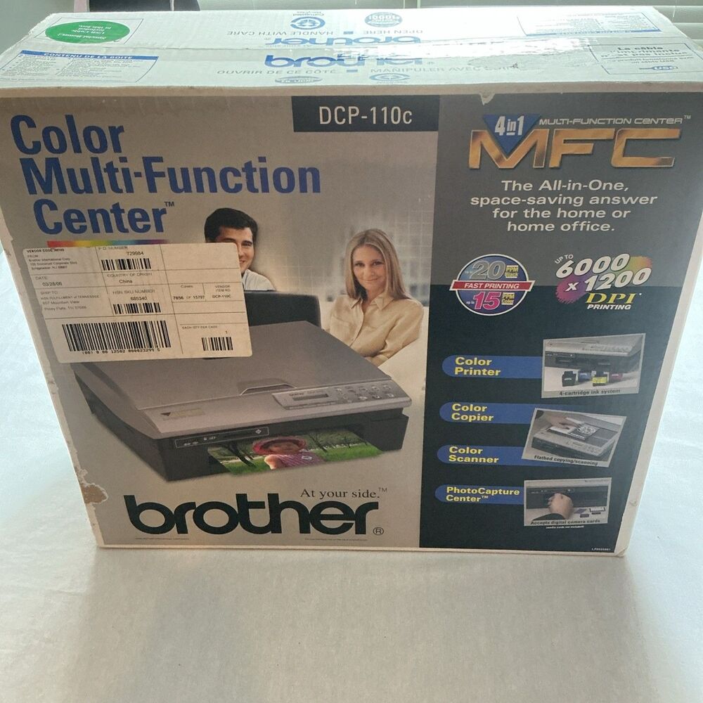 NEW Brother DCP-110c Color Multi Function Printer - Picture 1 of 5